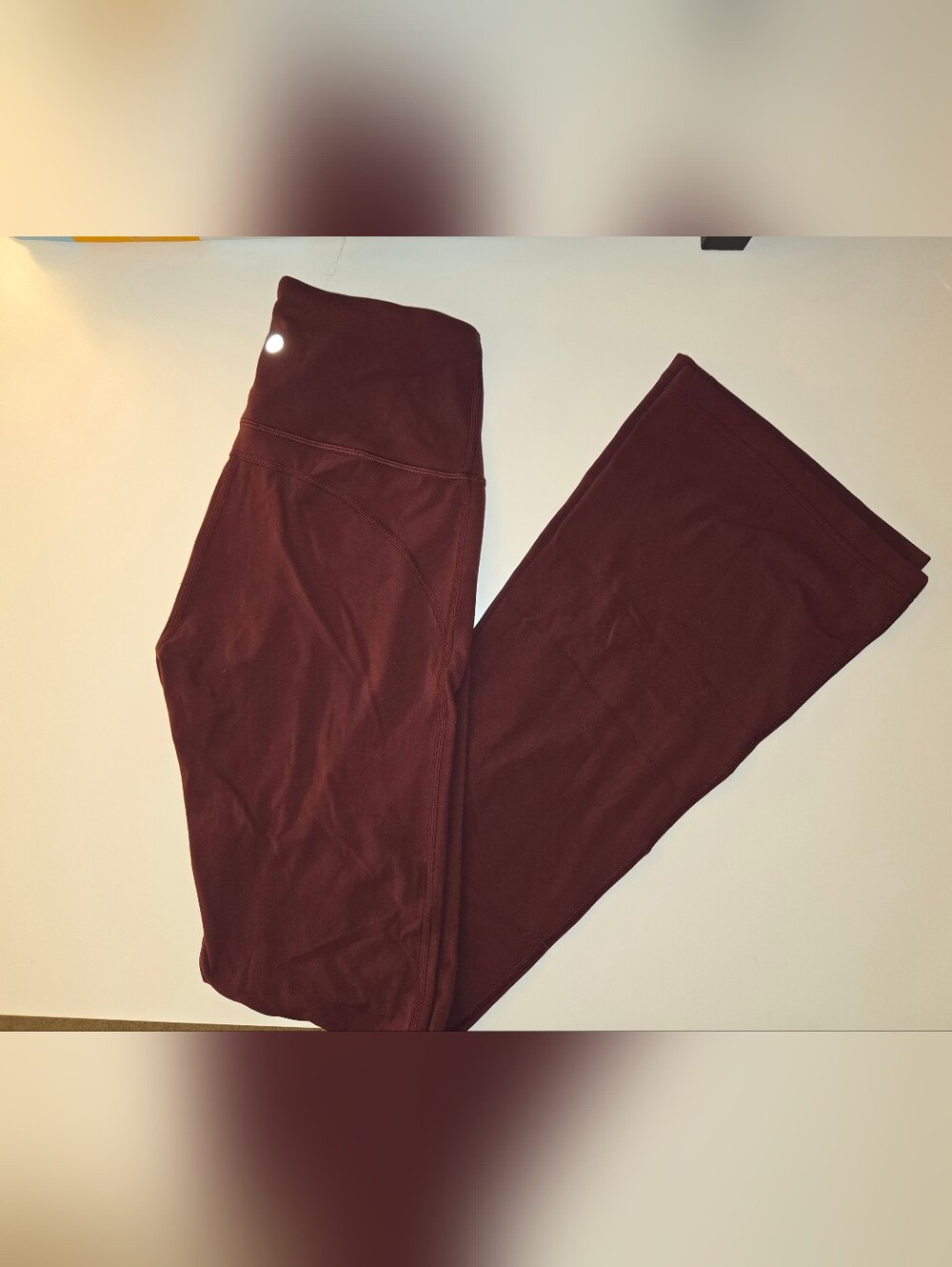Lululemon Burgundy Yoga Pants - Wide Leg